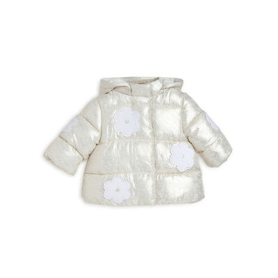 Girls Medium Natural Solid Jacket